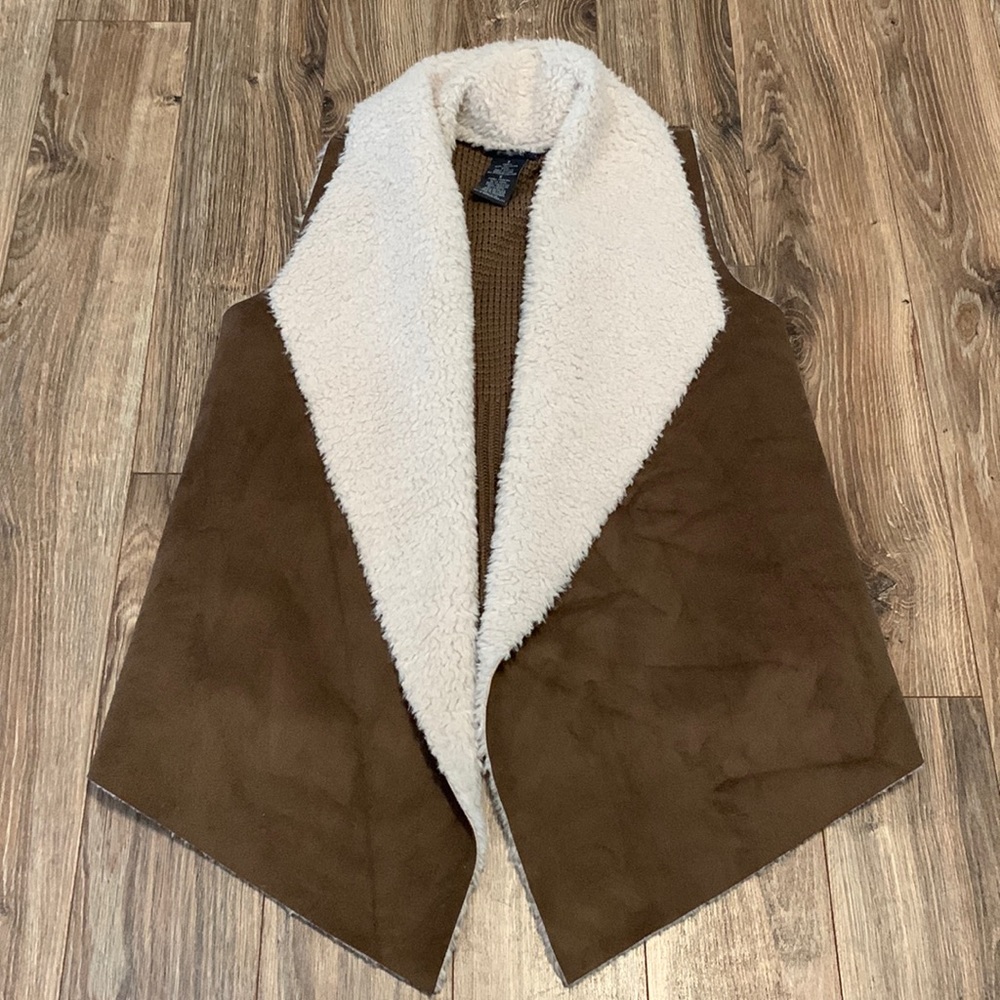 Faux wool vest